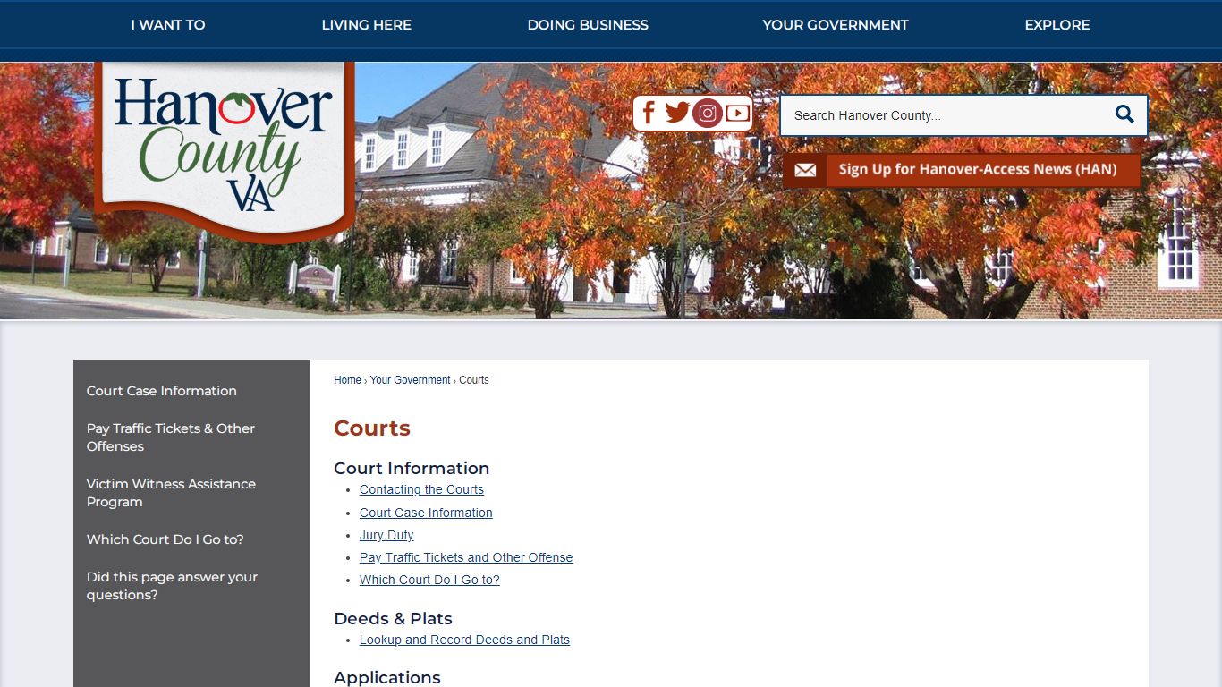 Courts | Hanover County, VA